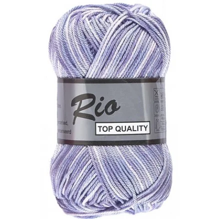 Lammy Rio Garn Print 631 Blå/Lila/Lavender 50 gram I lager