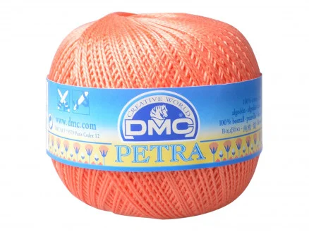 Endast denna vecka DMC Petra nr. 5 Virkgarn Unicolor 5608 Korall