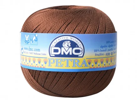DMC Petra nr. 5 Virkgarn Unicolor 5938 Brun Kampanj