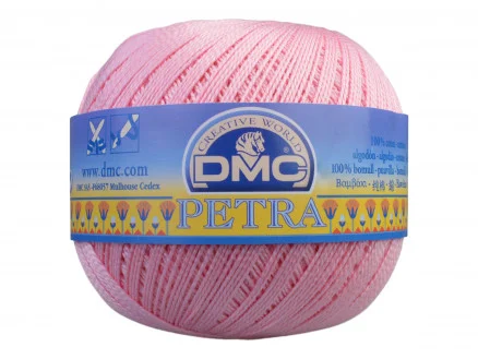 Beställ idag DMC Petra nr. 5 Virkgarn Unicolor 5151 Ljusrosa