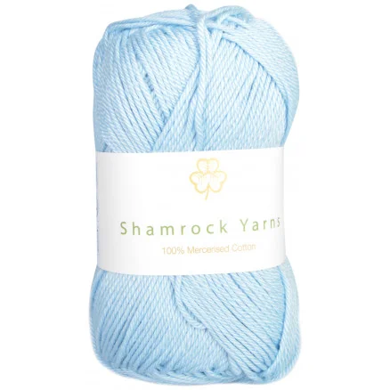Beställ nu Shamrock Yarns Mercerised Cotton 81 Ljusblå