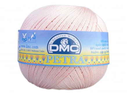 Snabb frakt DMC Petra nr. 5 Virkgarn Unicolor 5225 Ljus Gammelrosa