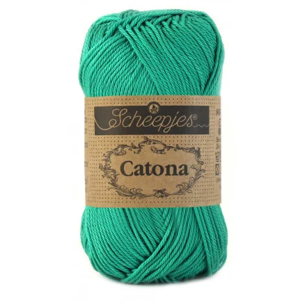 Nyhet Scheepjes Catona Garn Unicolor 514 Jade