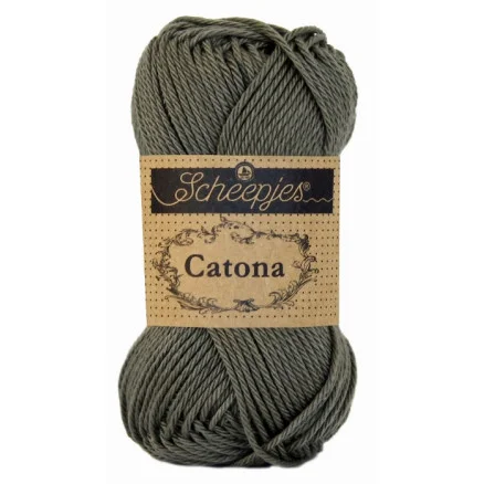 Scheepjes Catona Garn Unicolor 387 Dark Olive Beställ nu