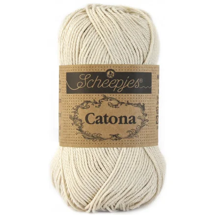 Rea Scheepjes Catona Garn Unicolor 505 Linen