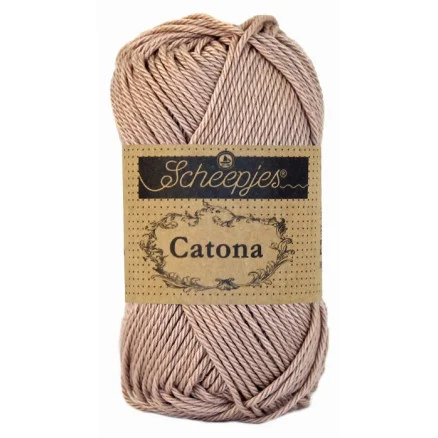Scheepjes Catona Garn Unicolor 257 Antique Mauve Endast idag