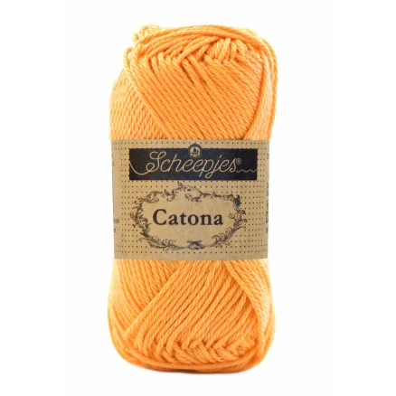 Scheepjes Catona Garn Unicolor 411 Sweet Orange Erbjudandepris