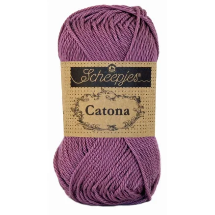Scheepjes Catona Garn Unicolor 240 Amethyst Bästa pris