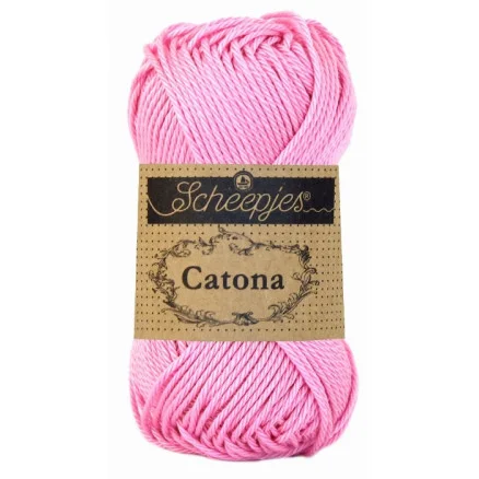 Begränsad tid Scheepjes Catona Garn Unicolor 222 Tulip