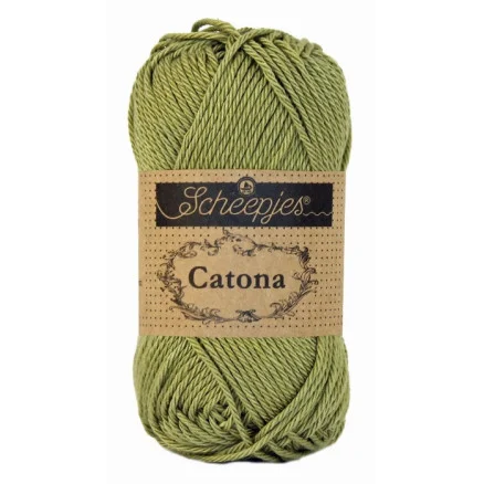 Scheepjes Catona Garn Unicolor 395 Willow Rea