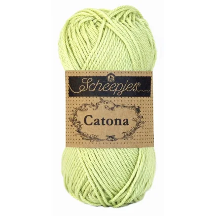 Scheepjes Catona Garn Unicolor 392 Lime Juice Handla nu