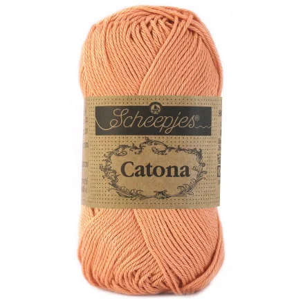Scheepjes Catona Garn Unicolor 524 Apricot Billigare