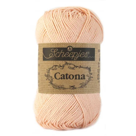 Scheepjes Catona Garn Unicolor 523 Peach Nyhet