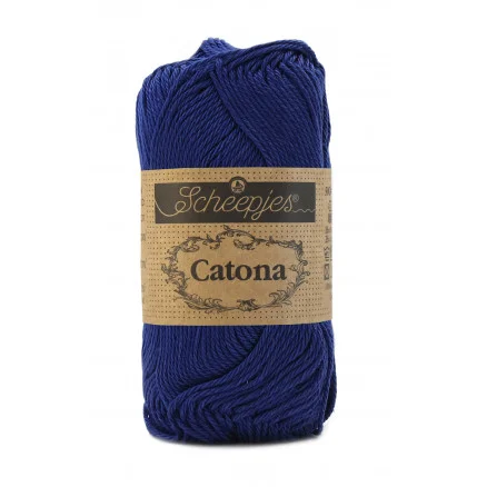 Köp online Scheepjes Catona Garn Unicolor 527 Midnight