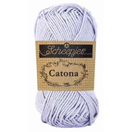 Scheepjes Catona Garn Unicolor 399 Lilac Mist Erbjudande
