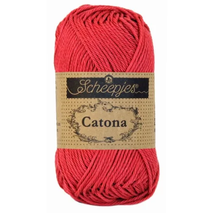 Populärt val Scheepjes Catona Garn Unicolor 258 Rosewood