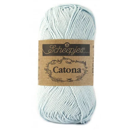 Premium Scheepjes Catona Garn Unicolor 509 Baby Blue