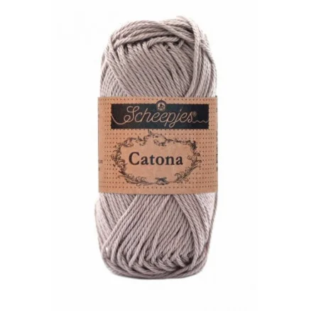 Expressleverans Scheepjes Catona Garn Unicolor 406 Soft Beige