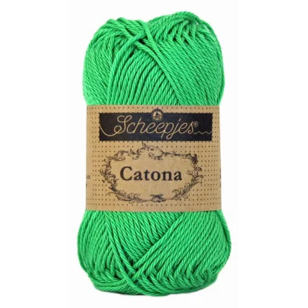 Scheepjes Catona Garn Unicolor 389 Apple Green Begränsat erbjudande