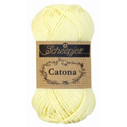 Scheepjes Catona Garn Unicolor 101 Candle Light Premium