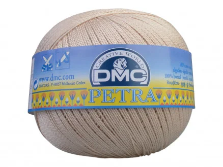 Kampanj DMC Petra nr. 8 Virkgarn Unicolor 5712 Ljus Vete