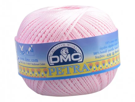 Lägg i varukorgen DMC Petra nr. 8 Virkgarn Unicolor 54458 Rosa