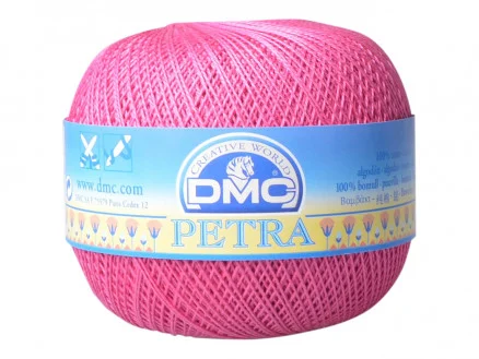 DMC Petra nr. 8 Virkgarn Unicolor 53805 Cerise Nedsatt pris