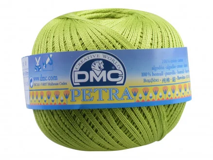 DMC Petra nr. 8 Virkgarn Unicolor 5907 Äppelgrön Erbjudande