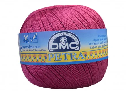 Endast denna vecka DMC Petra nr. 8 Virkgarn Unicolor 53803 Plommon