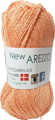 Expressleverans New Arezzo Hjertegarn – Bambusgarn – Hørgarn – Bomuldsgarn – Fv 1224 Peach