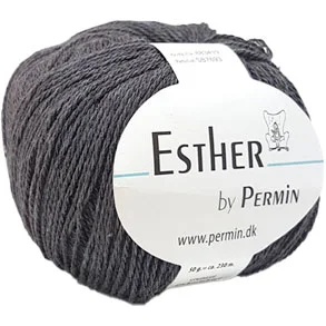 Permin Esther Garn – fv 883419 Koks Grå Köp online