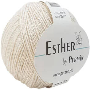 Permin Esther Garn – fv 883426 Råvit Populärt val