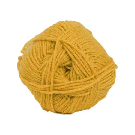 Hjertegarn All Seasons Garn – Merino & Bomullsgarn – fv 2676 Gul Expressleverans