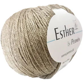 Endast idag Permin Esther Garn – fv 883404 Mörk Beige
