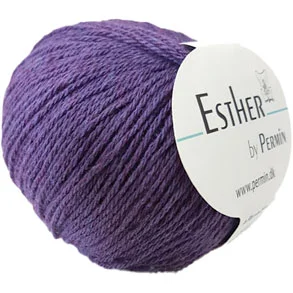 Rabatter Permin Esther Garn -fv 883430 Mörk Lilla
