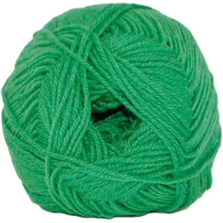 Utförsäljning Hjertegarn Lana Cotton 212 – Bomullsgarn – Merino Garn – 0145 Mörk Lime