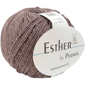 Permin Esther Garn – fv 883428 Mellem Brun Extra rabatt