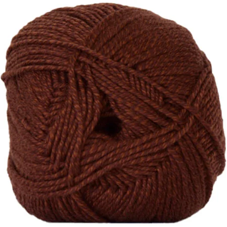 Rea Hjertegarn Lana Cotton 212 – Bomullsgarn – Merino Garn – 1321 Mörk Rust Röd