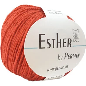 Nedsatt pris Permin Esther Garn – fv 883427 Mørk Orange