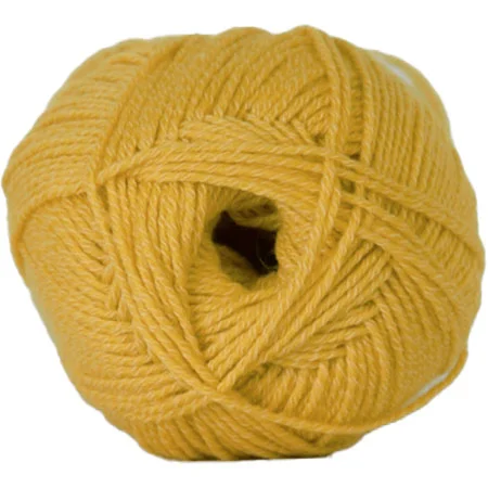 Hjertegarn Lana Cotton 212 – Bomullsgarn – Merino Garn – 2676 Gul Kampanj