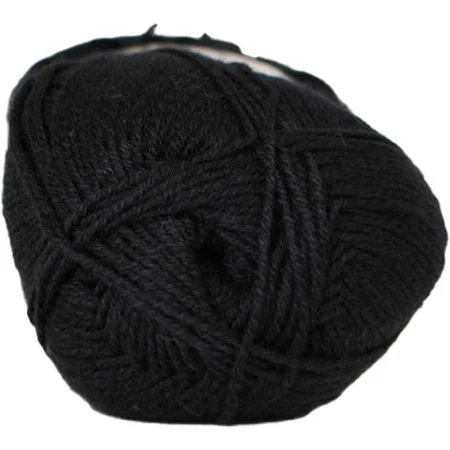 Hjertegarn Lana Cotton 212 – Bomullsgarn – Merino Garn – fv 500 Svart Sänkt pris