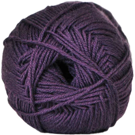 Fynd Hjertegarn Lana Cotton 212 – Bomullsgarn – Merino Garn – fv 3714 Mörk Lilla