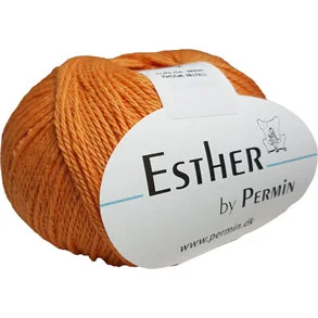 Snabb leverans Permin Esther Garn -fv 883447 Orange