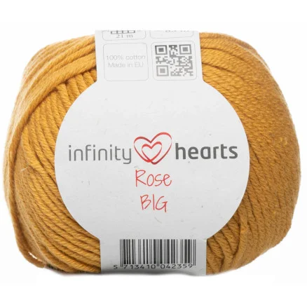 Infinity Hearts Rose Big Garn 190 Senap Rea