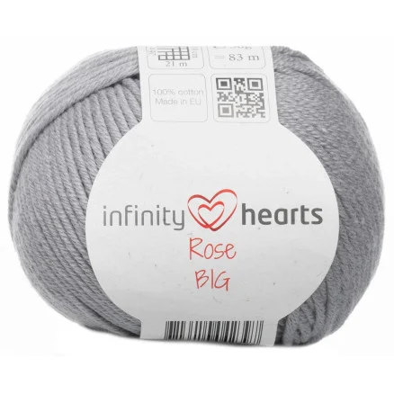 Sänkt pris Infinity Hearts Rose Big Garn 232 Ljusgrå