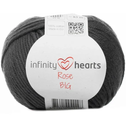 Infinity Hearts Rose Big Garn 236 Koksgrå Bästa pris
