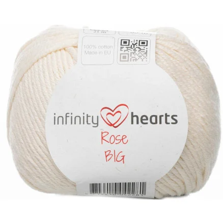 Infinity Hearts Rose Big Garn 172 Natur Lågt pris