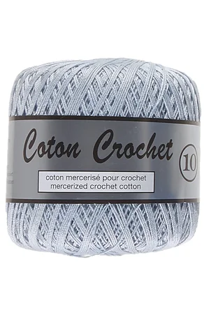 Merceriserat Bomullsgarn Coton Crochet Lammy Yarn Fv 011 Ljus Blå Billigare