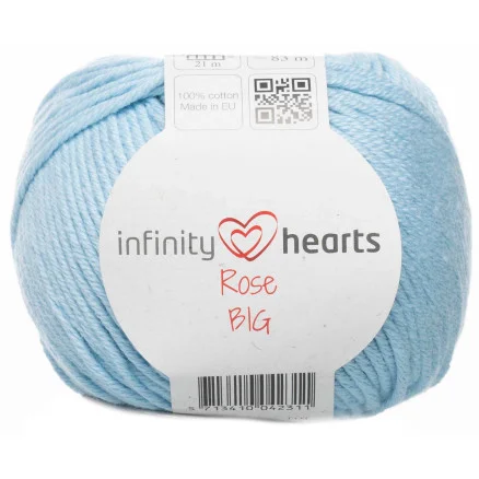 Infinity Hearts Rose Big Garn 81 Ljusblå Nedsatt pris