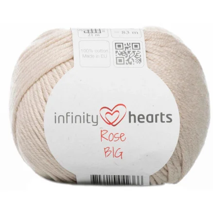 Infinity Hearts Rose Big garn 212 Sand Snabb leverans